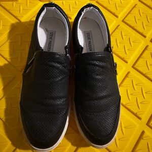 Steve Madden Black Perforated Men's Sneakers